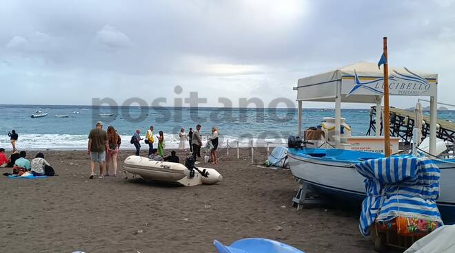 Positano bella e suggestiva anche con il mare mosso