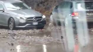 Positano: fango e detriti sulle strade