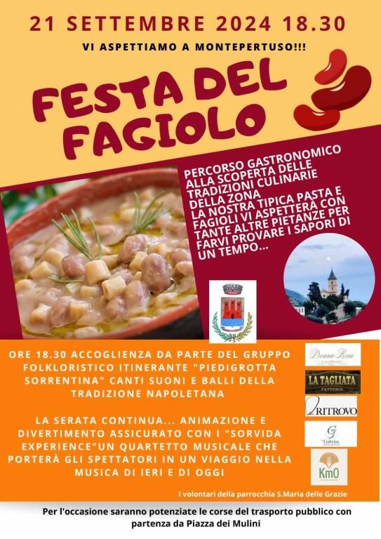 Positano: il 21 settembre torna la Festa del Fagiolo a Montepertuso