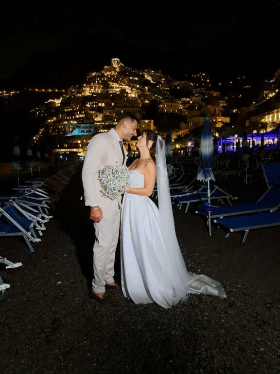 Positano matrimonio sulla spiaggia di Michela e Francesco