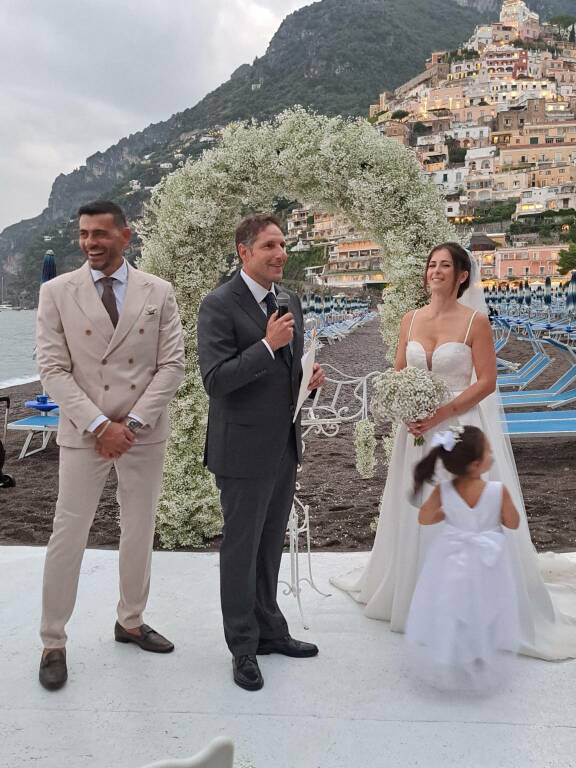 Positano matrimonio sulla spiaggia di Michela e Francesco