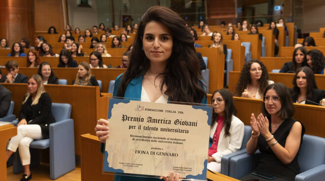 Premio America Giovani per il talento universitario 2024 a Fiona Di Gennaro