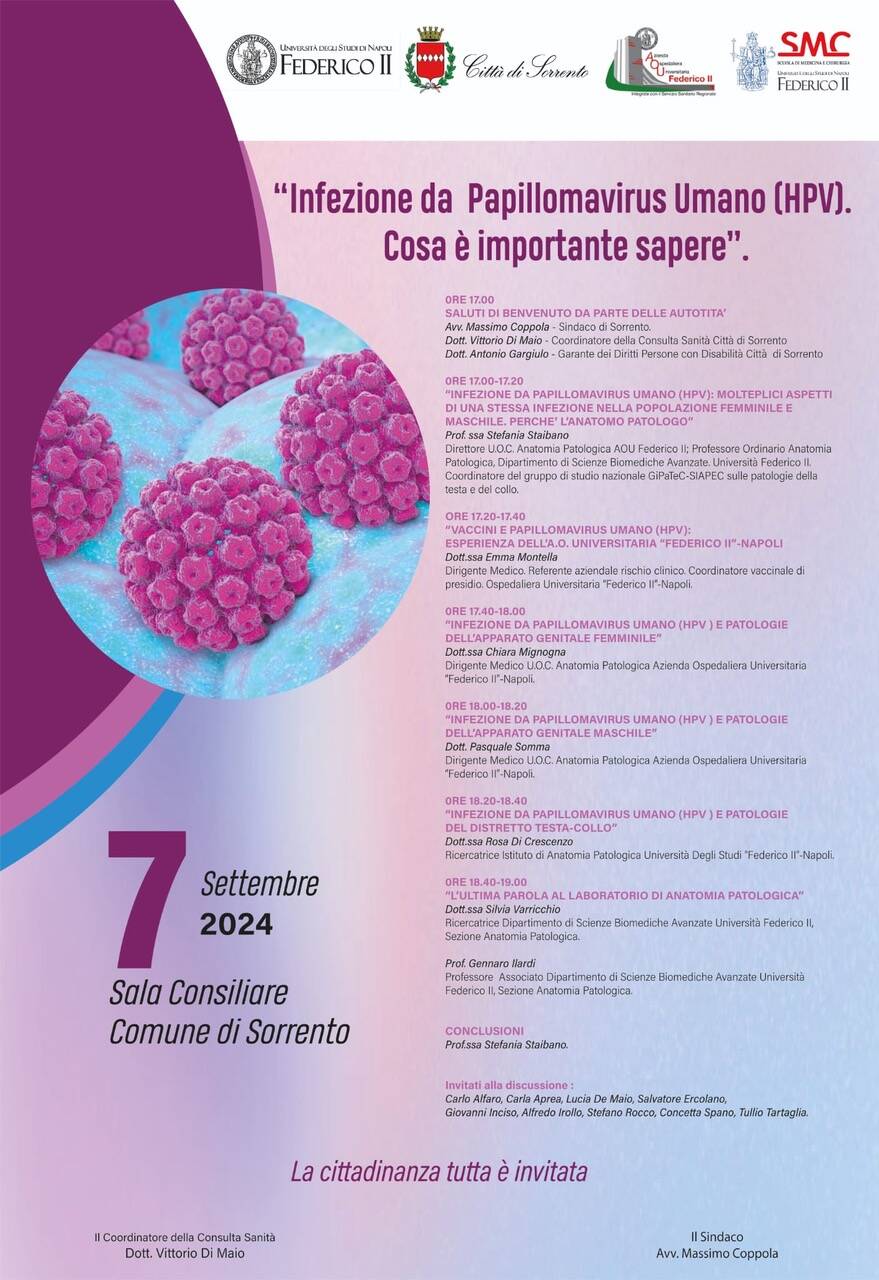 Salute. A Sorrento un convegno su "Infezione da Papillomavirus Umano"