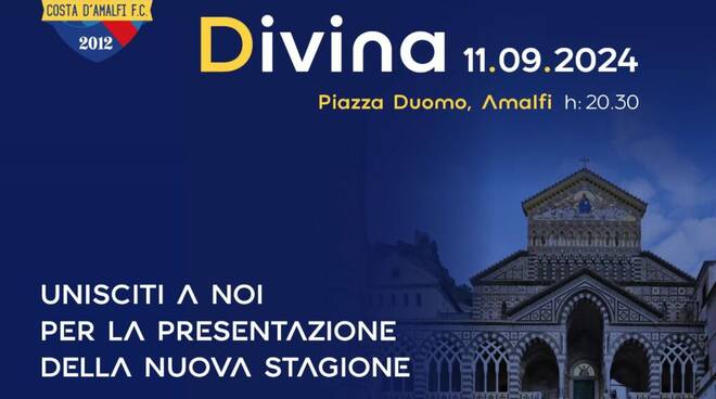 stagione calcistica costa d'amalfi presentazione piazza duomo